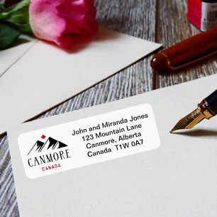 Cool Canmore Canada Mountains Maple Leaf