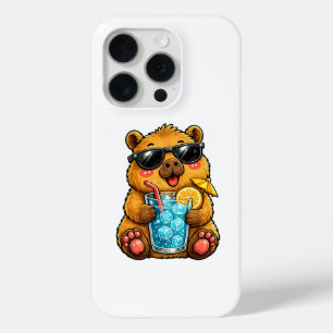 Cool Capybara Drink iPhone 15 Pro Case