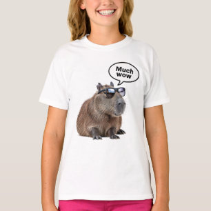 Cool Capybara Photo Sunglasses-Wearing Capybara T-Shirt