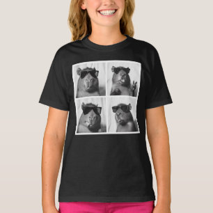Cool Capybara Photobooth Fun Photographer T-Shirt