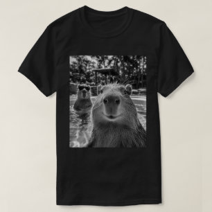Cool Capybara Pool Selfie T-Shirt