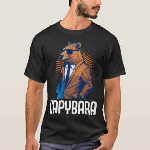 Cool Capybara Sunglasses Water Pig South America C T-Shirt