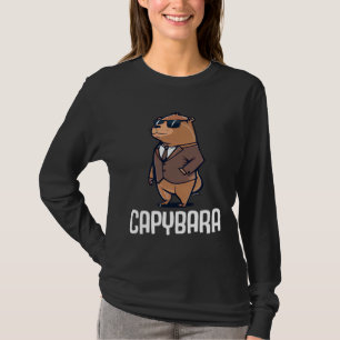 Cool Capybara Sunglasses Water Pig South America C T-Shirt