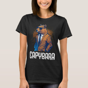 Cool Capybara Sunglasses Water Pig South America C T-Shirt