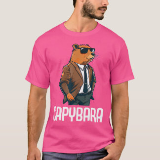 Cool Capybara Sunglasses Water Pig South America C T-Shirt