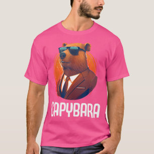 Cool Capybara Sunglasses Water Pig South America C T-Shirt