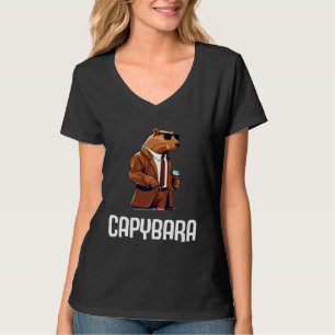 Cool Capybara Sunglasses Water Pig South America C T-Shirt