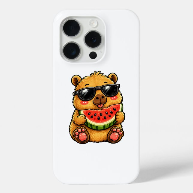 Cool Capybara Watermelon Summer Case-Mate iPhone Case (Back)