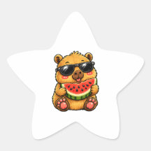 Cool Capybara Watermelon Summer