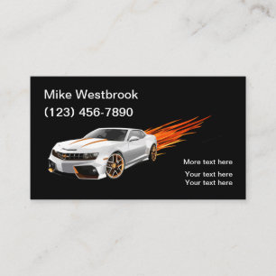 Cool Car Automotive Care Business Card