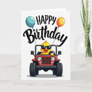 Cool Car Birthday Card