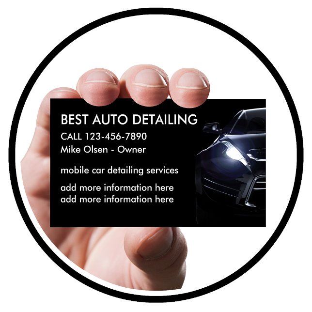 Cool Car Detailing Business Card (Creator Uploaded)