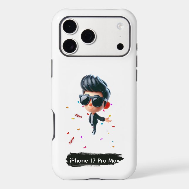 Cool Cartoon Character iPhone 17 Pro Max Case (Back)