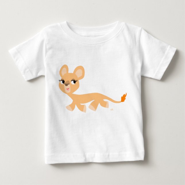 Cool Cartoon Lioness Baby T-shirt (Front)