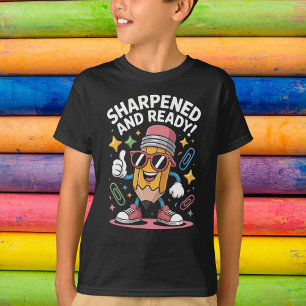 Cool Cartoon Pencil with Shades Back to School T-Shirt