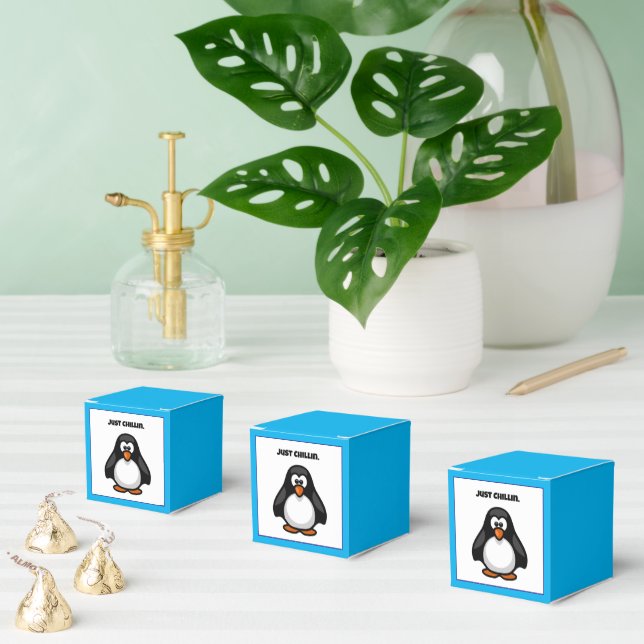 Cool Cartoon Penguin – Just Chillin' Arctic Vibes Favour Box (Multiple)