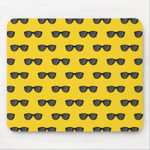 Cool Cartoon Sunglasses Mouse Pad