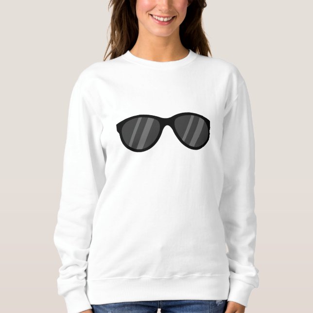 Cool Cartoon Sunglasses Sweatshirt (Front)