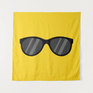 Cool Cartoon Sunglasses Tapestry
