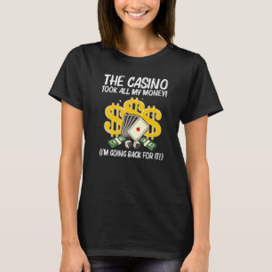 Cool Casino For Men Women Casino Gambling Gambler T-Shirt