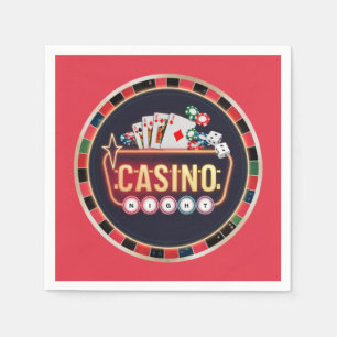 Cool Casino night gambling lovers party Napkin
