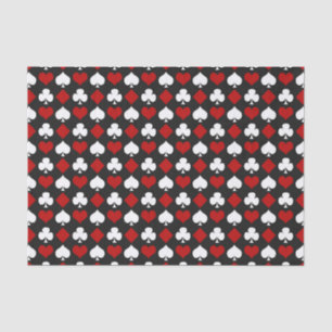 Cool Casino playing card pattern party Tissue Paper