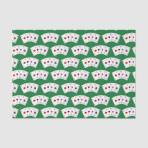 Cool Casino playing card pattern party Tissue Paper