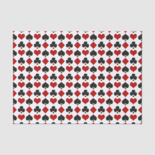 Cool Casino playing card pattern party Tissue Paper
