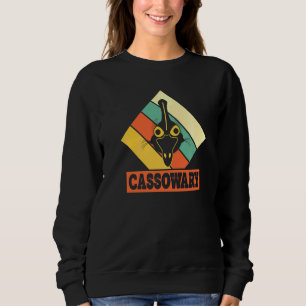 Cool Cassowary Retro Colour Cassowary   Sweatshirt