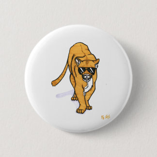 cool cat 6 cm round badge