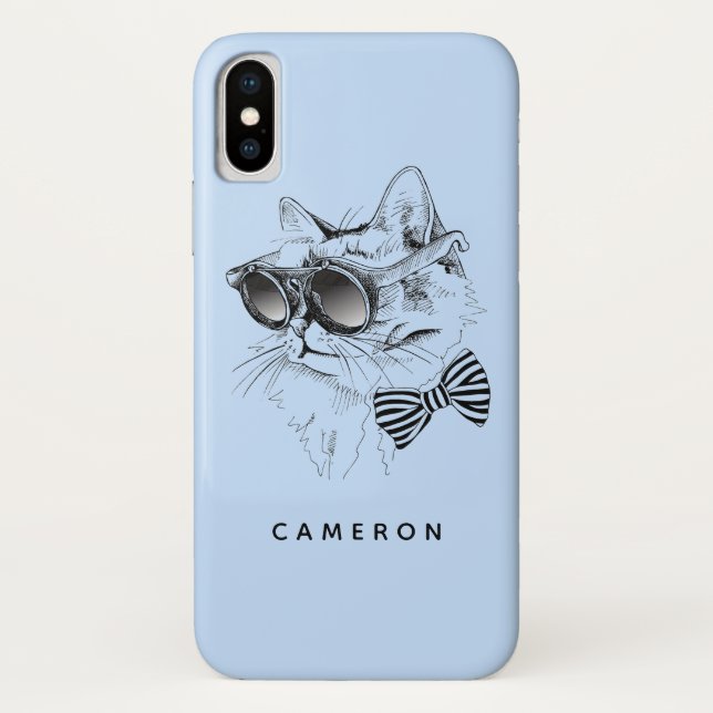 Cool Cat | Add Your Name Case-Mate iPhone Case (Back)