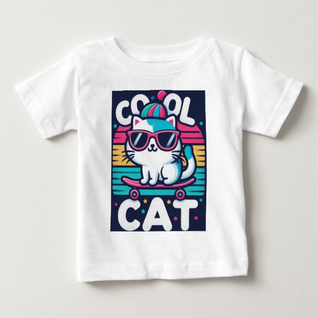 Cool Cat Baby T-Shirt (Front)