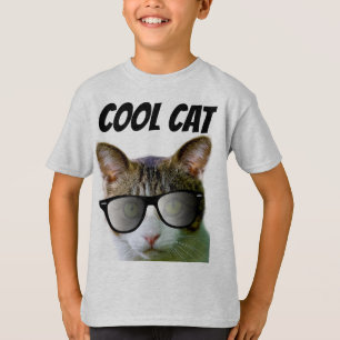 COOL CAT BOYS CAT LOVER KIDS T-Shirts