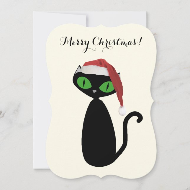 Cool Cat Christmas Card (Front)