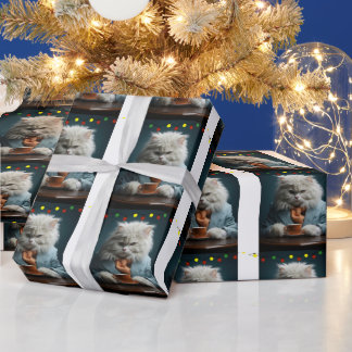 COOL CAT CHRISTMAS  WRAPPING PAPER