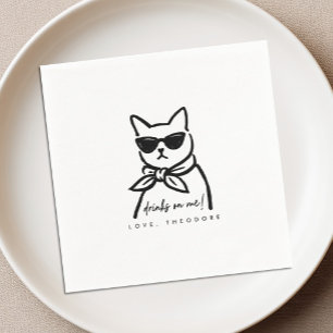 Cool Cat Cocktail Napkins