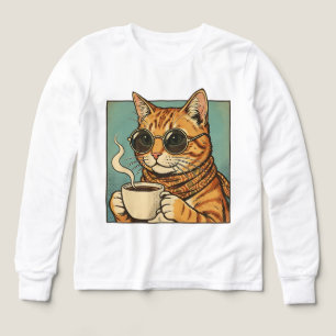 Cool Cat Coffee Retro Style Design for Cat Lovers