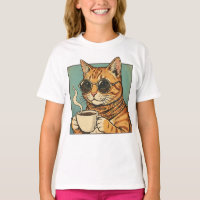 Cool Cat Coffee Retro Style Design for Cat Lovers