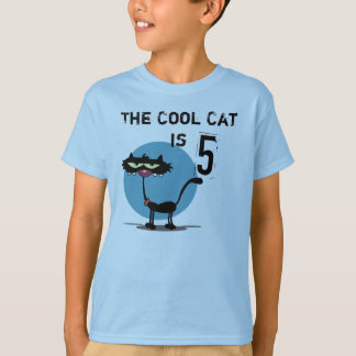 Cool Cat Customisable Birthday T-shirt