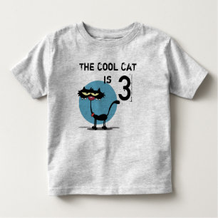 Cool Cat Customisable Birthday T-shirt