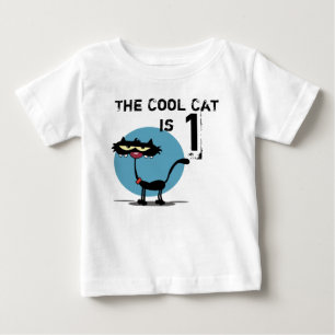 Cool Cat Customizable Birthday T-shirt