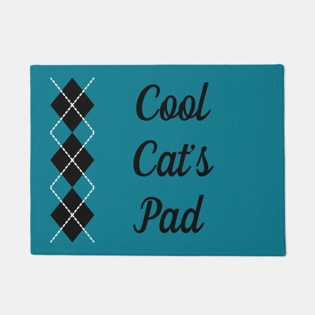 Cool Cat Doormat  (Front)
