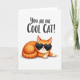 Cool Cat Fathers Day Shades Card