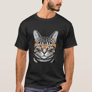 Cool Cat Funny Hipster Pet Lover for Women, Men an T-Shirt