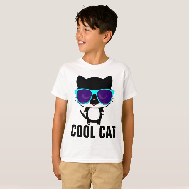 COOL CAT Funny Kids Boys T-shirts (Front Full)