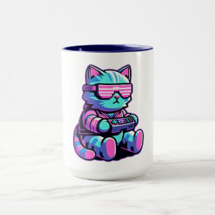 Cool Cat Gamer Mug