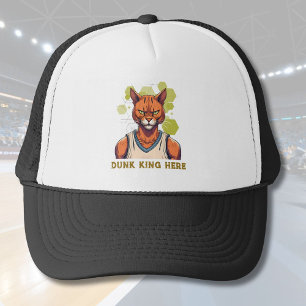 Cool Cat Gifts for Basketball Lovers Coach Fans Trucker Hat