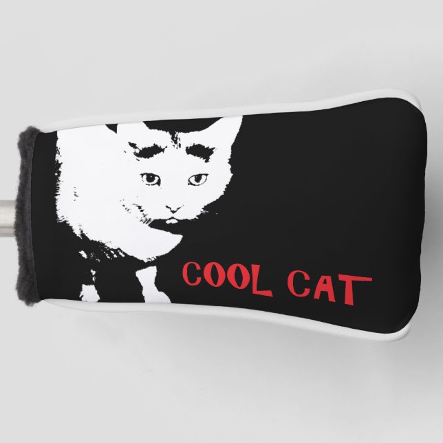 COOL CAT GOLF PUTTER COVER (Front)