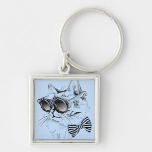 Cool Cat Key Ring
