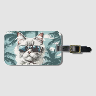 Cool Cat Luggage Tag
